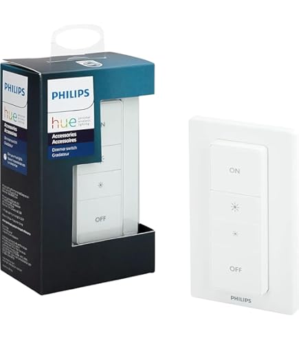 Hue Dimmer Switch with Remote V1, White – 1 Pack – Philips